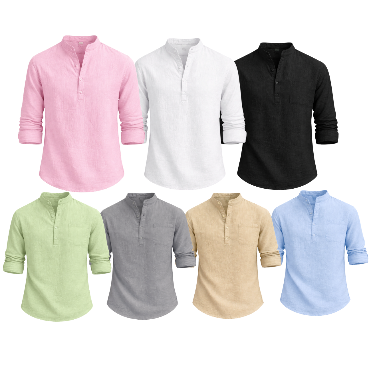 Camisa Masculina em Linho Copacabana