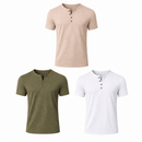 Camiseta Masculina Gola Henley Campeche
