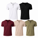 Camiseta Masculina Gola Henley Campeche