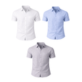 Camisa Masculina em Linho de Manga Curta Ipanema