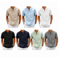 Camisa Masculina Manga Curta em Linho Noronha