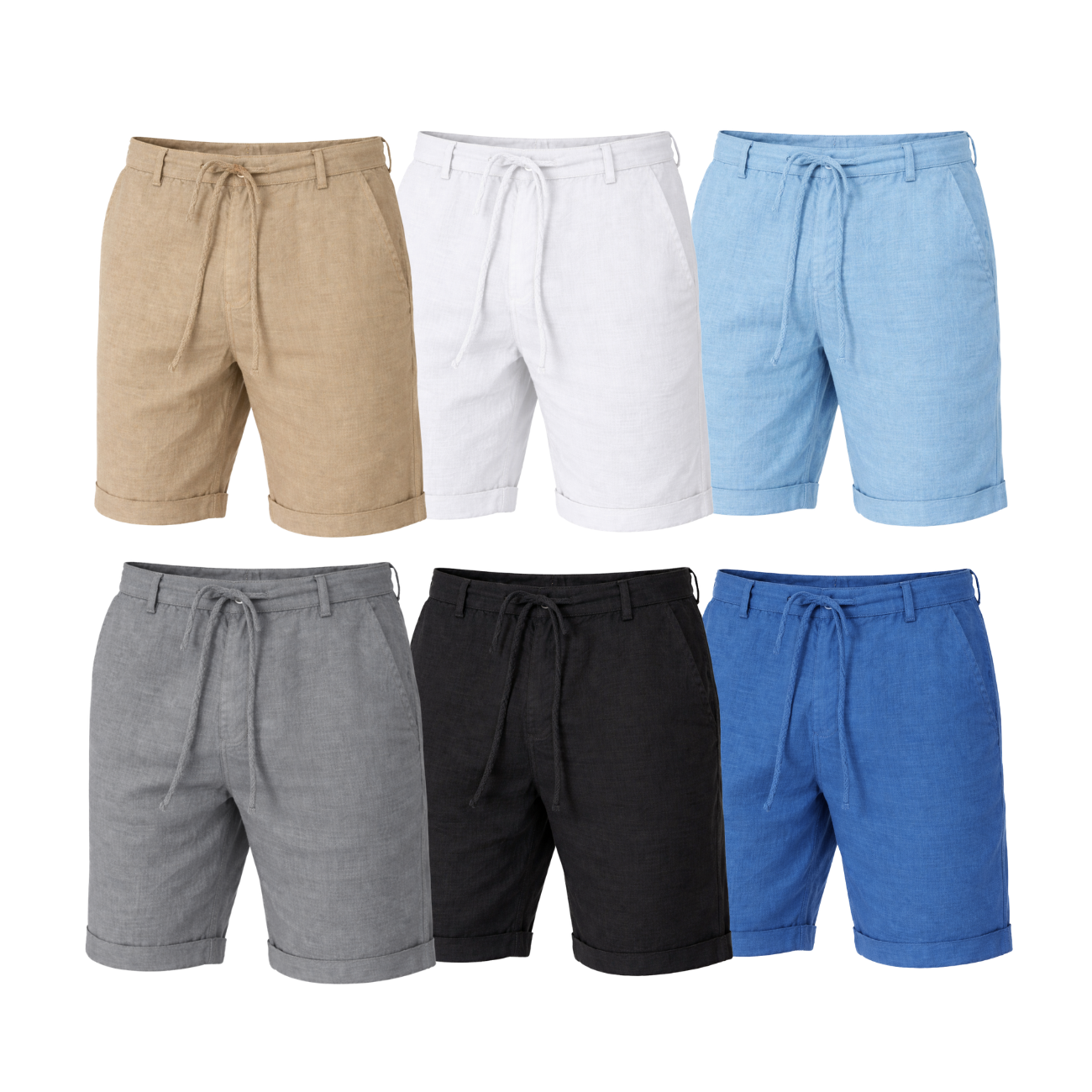 Bermuda Masculina Em Linho Canasvieiras