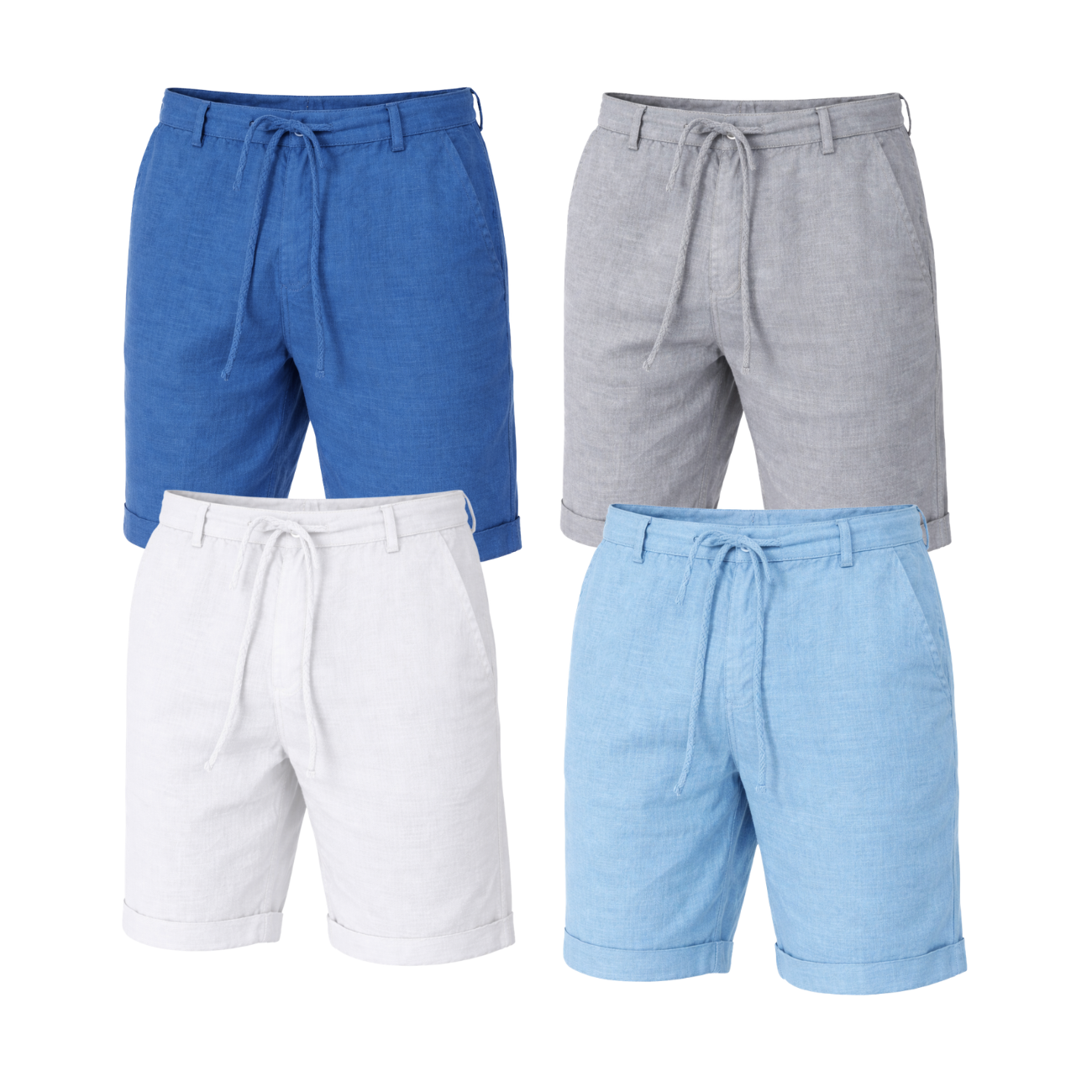 Bermuda Masculina Em Linho Canasvieiras