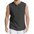 Camisa Masculina Sem Mangas em Linho Canajurê