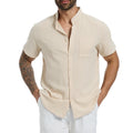 Camisa Masculina Manga Curta em Linho Guaratuba