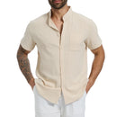 Camisa Masculina Manga Curta em Linho Guaratuba
