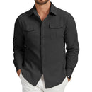 Camisa Masculina Manga Longa em Linho Cartagena