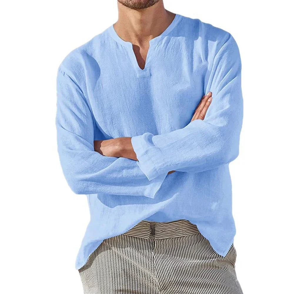 Camisa Masculina em Linho Trancoso