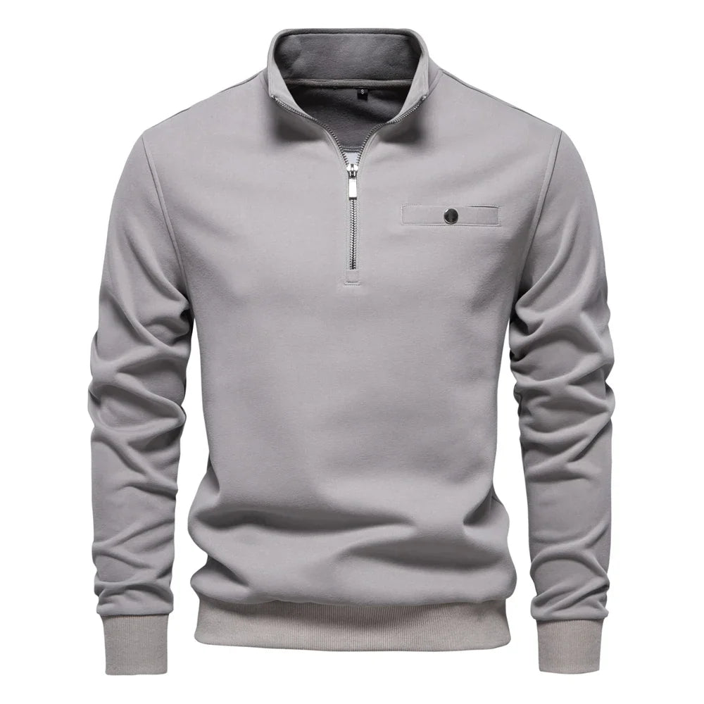 Moletom Masculino Meio Zíper Queenstown
