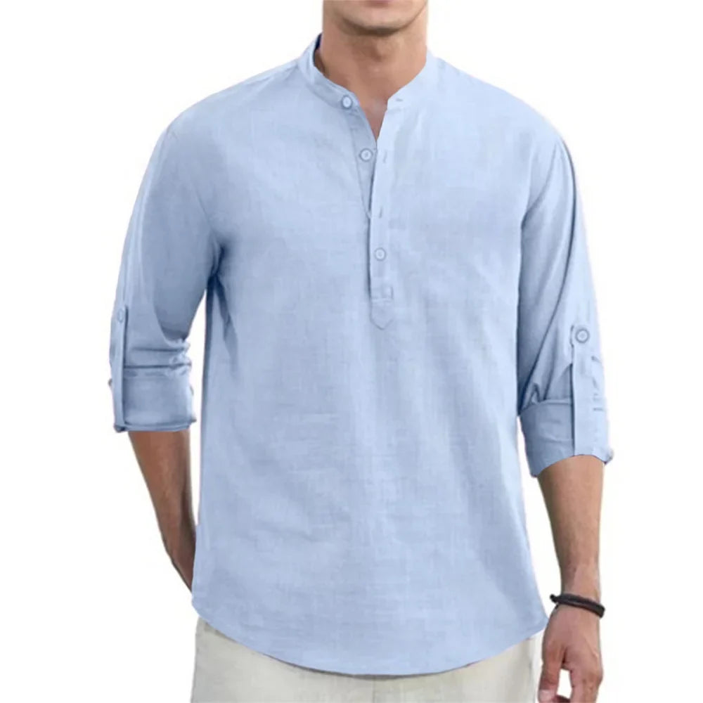 Camisa Masculina em Linho Bombinhas