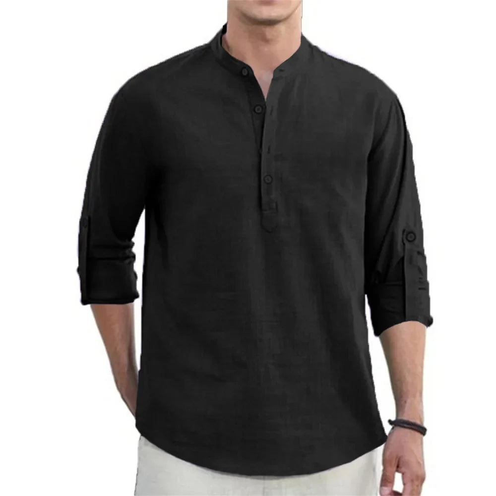 Camisa Masculina em Linho Bombinhas