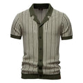 Camisa Polo Masculina de Malha Listrada Vancouver