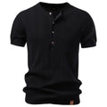 Camiseta Masculina Tricot Gola Henley Amalfi