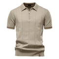 Camisa Polo Masculina Casual com Zíper Quebec