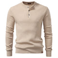 Camiseta Masculina Henley Manga Longa Siena