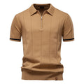 Camisa Polo Masculina Casual com Zíper Quebec