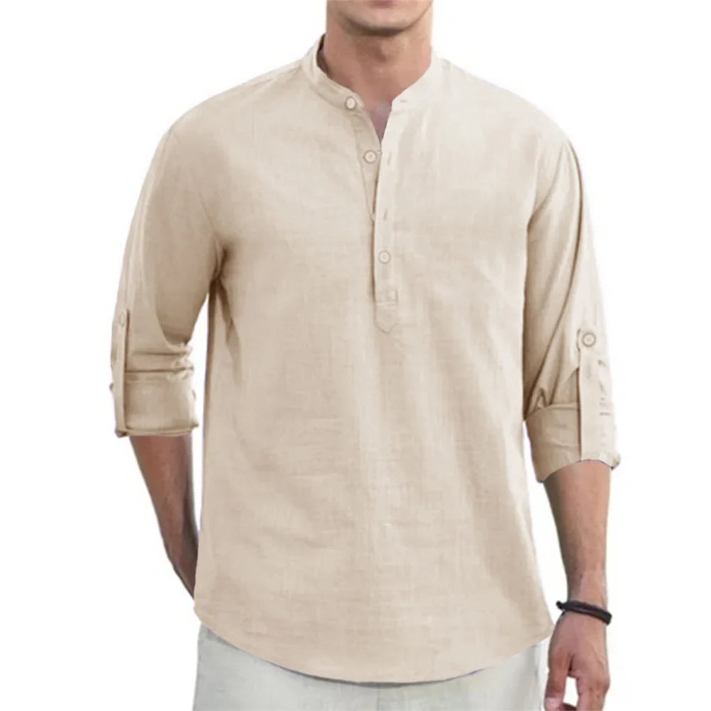 Camisa Masculina em Linho Bombinhas