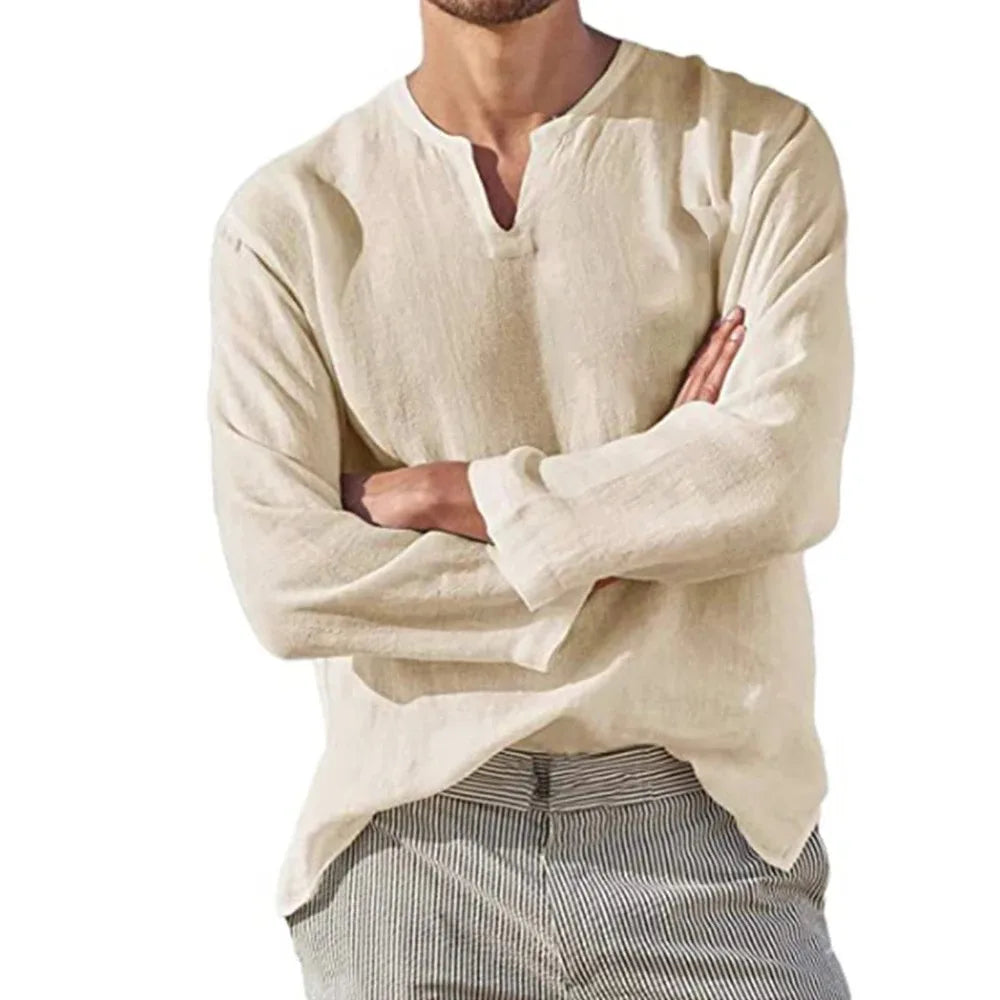 Camisa Masculina em Linho Trancoso