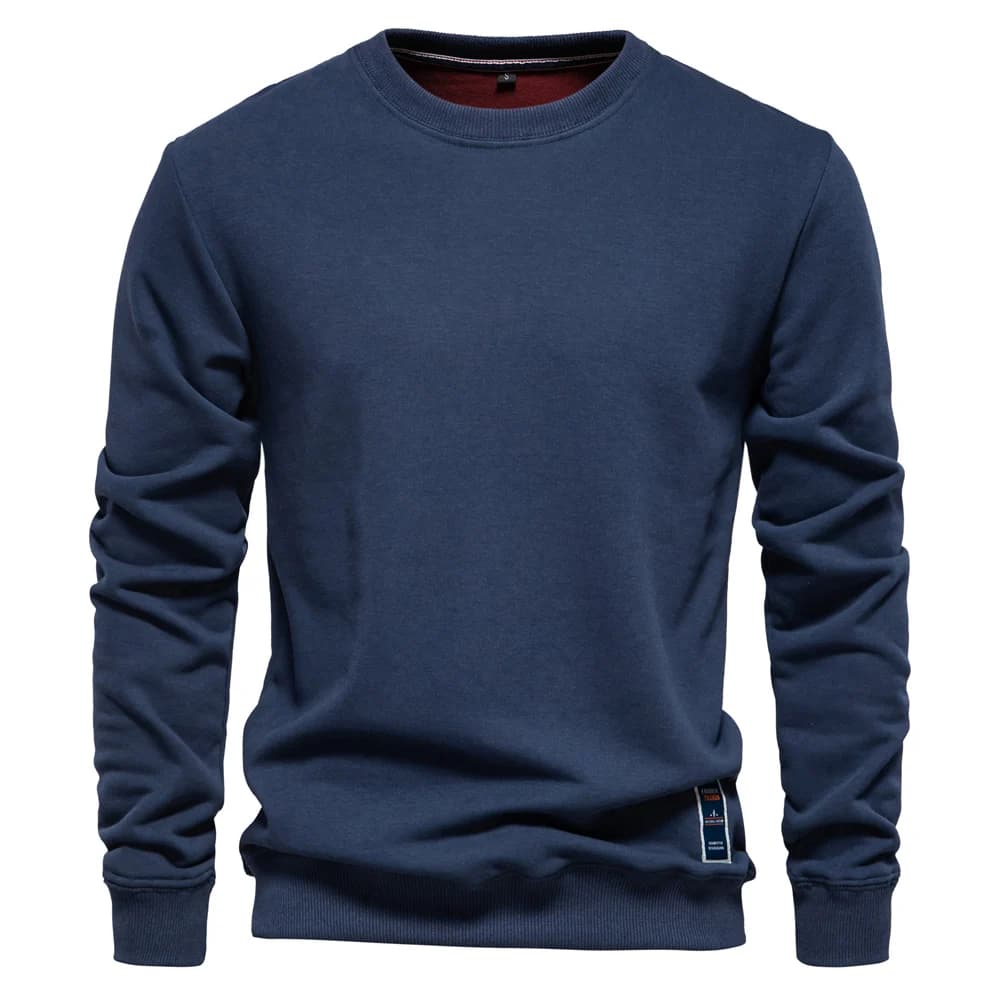 Moletom Masculino Liso Gola Redonda Berlim