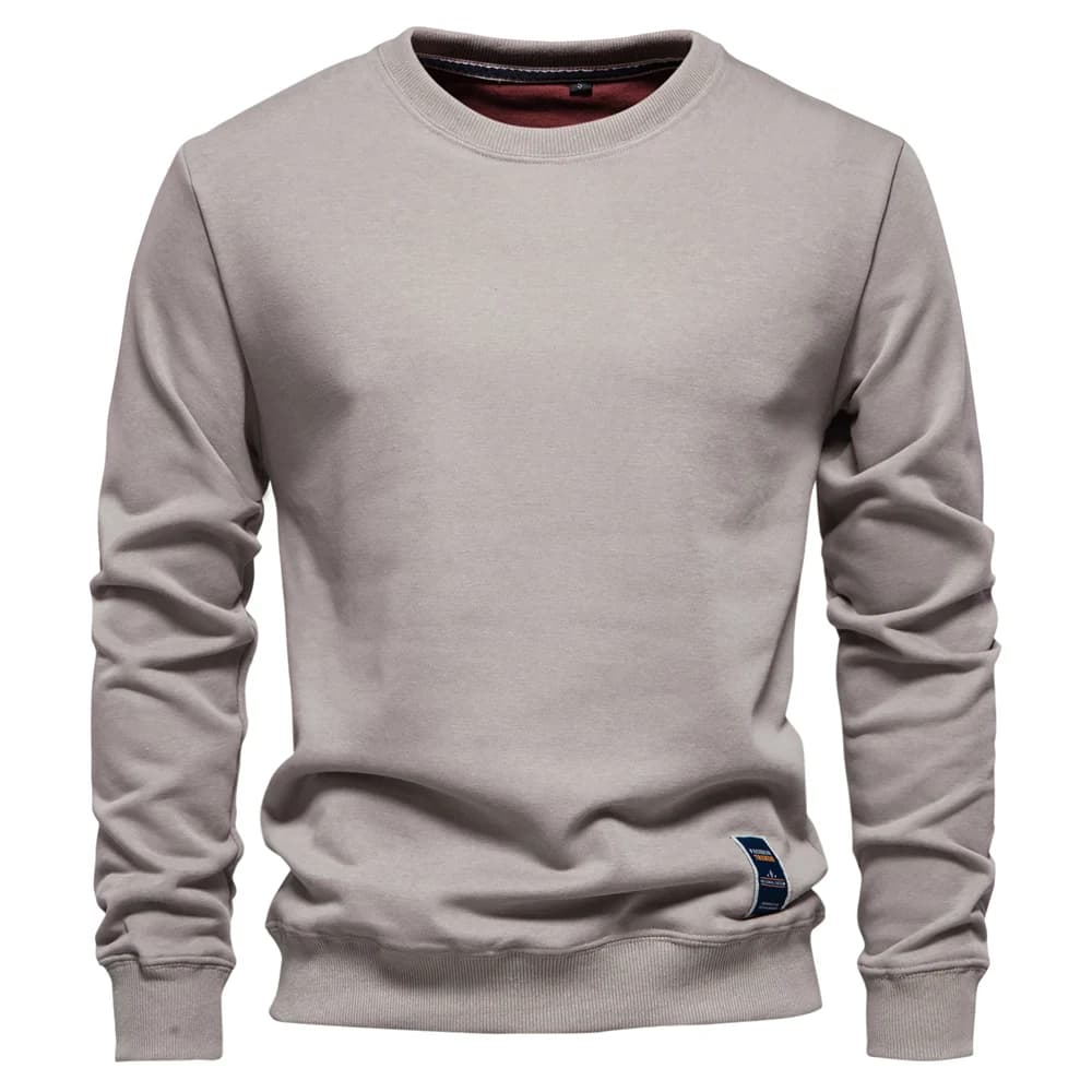 Moletom Masculino Liso Gola Redonda Berlim