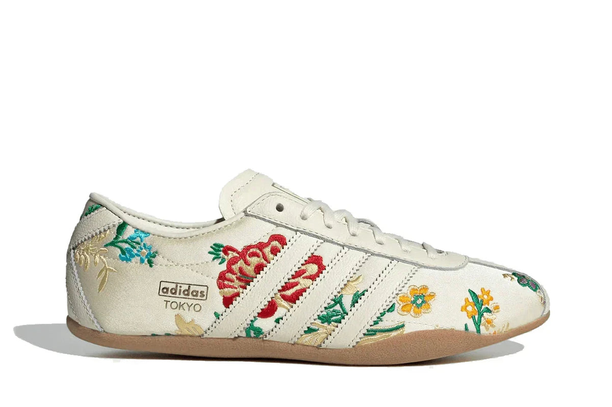 Adidas Tokyo Crew White Floral Embroidery
