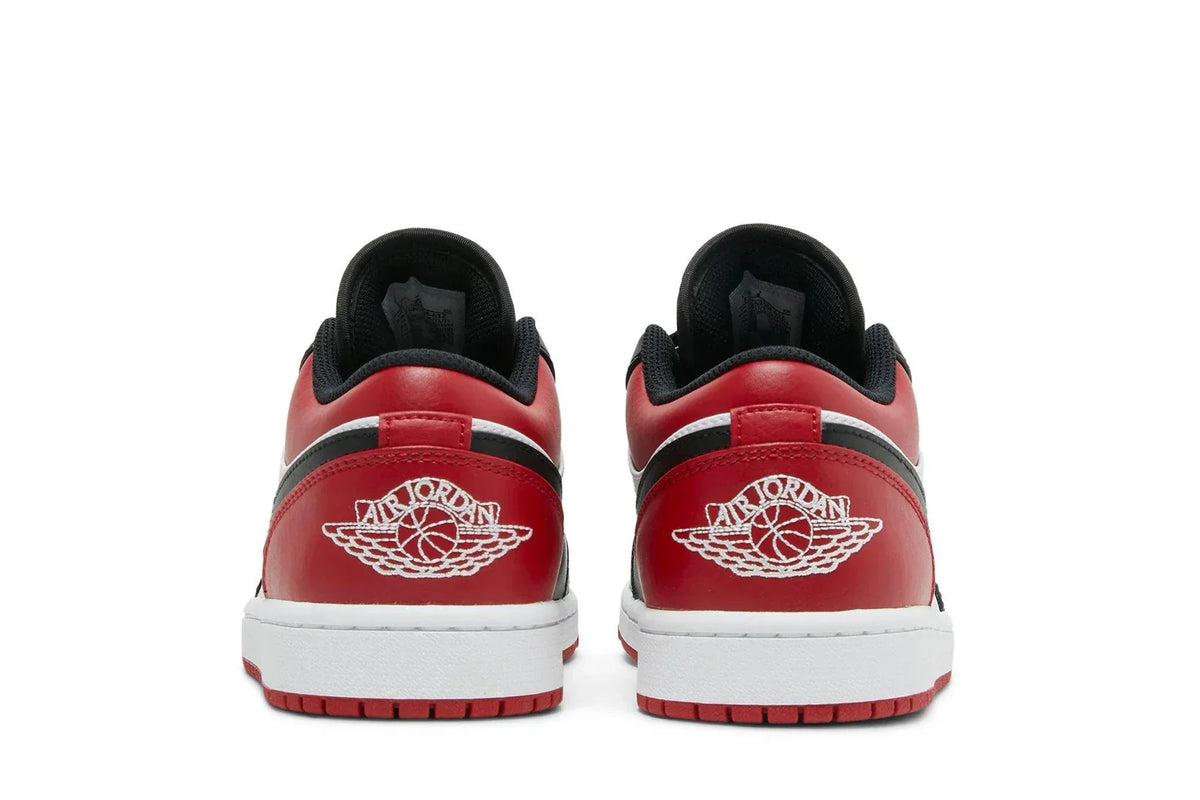 Air Jordan 1 Low Bred Toe Vermelho