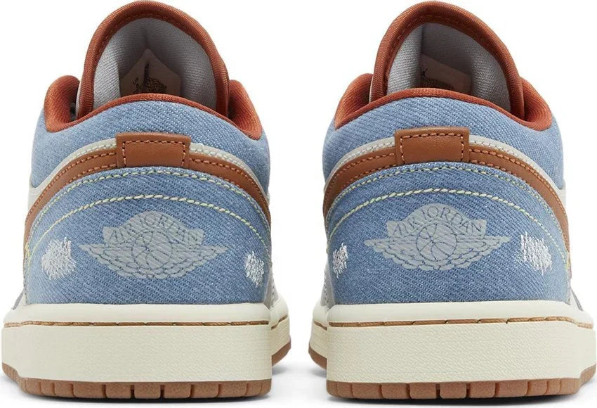 Air Jordan 1 Low Phantom Denim Cinza
