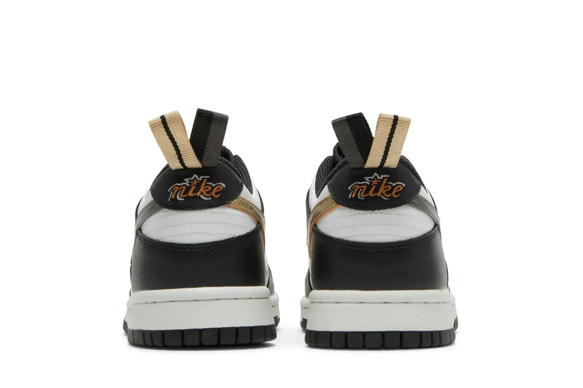 Nike Dunk Low GS Black/White Metallic Preto