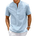 Camisa Masculina Manga Curta em Linho Noronha