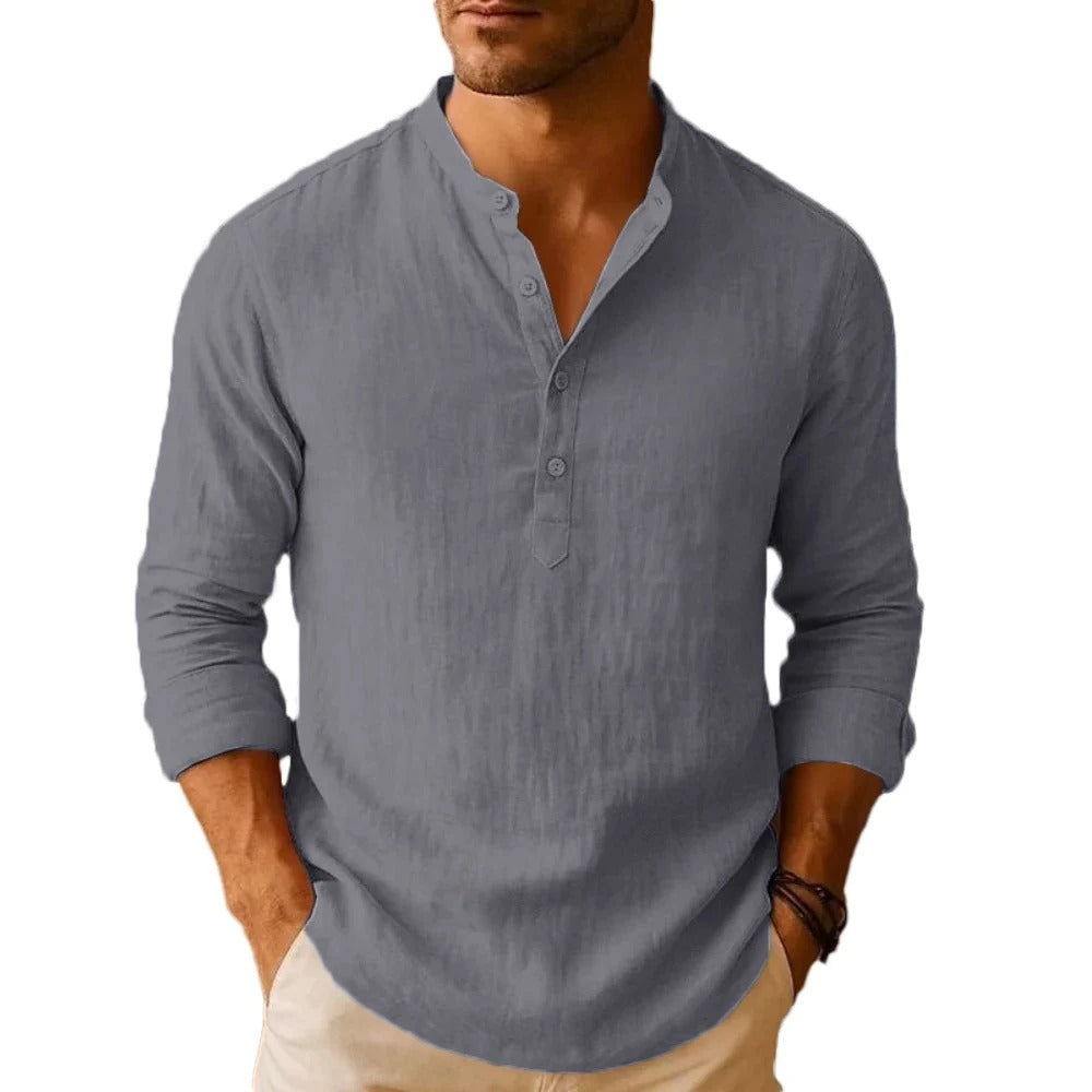 Camisa Masculina em Linho Copacabana