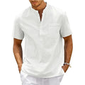 Camisa Masculina Manga Curta em Linho Noronha